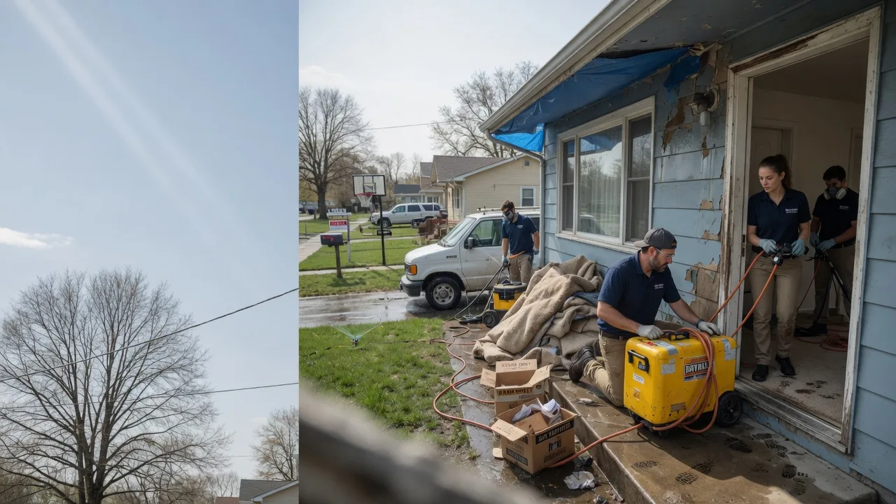 Basement Flood Cleanup in Hudson, IL near me